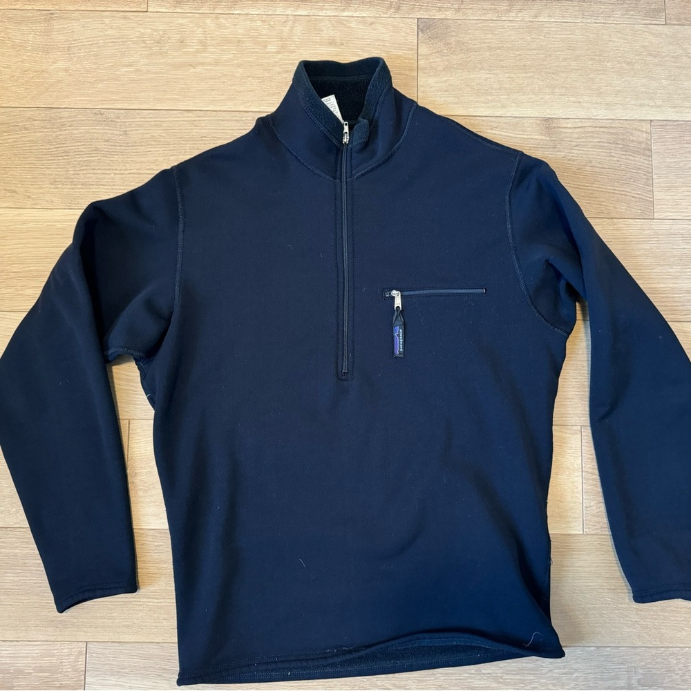 Patagonia Men's Zip Up Sweater - Navy